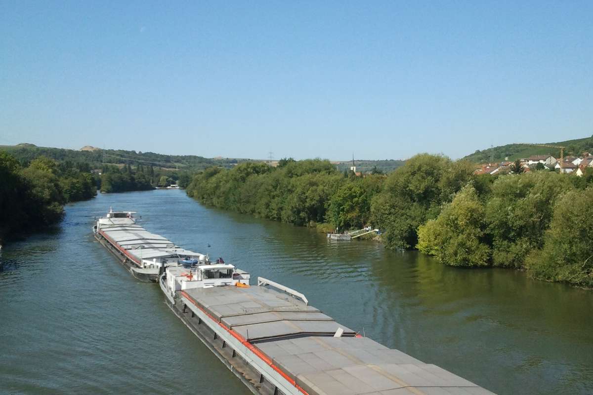 The river "Main" in Ochsenfurt